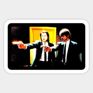 travolta and jackson Sticker